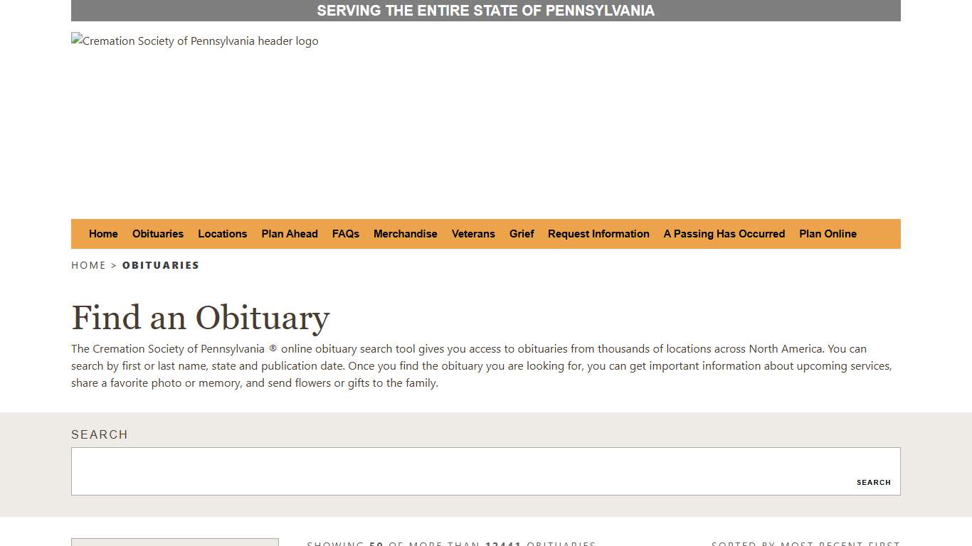 Find Obituaries & Funeral Services Cremation Society of Pennsylvania
